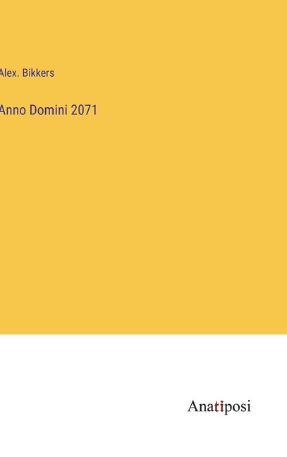 Couverture_Anno Domini 2071