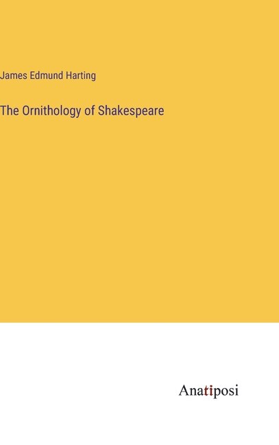 Couverture_The Ornithology of Shakespeare