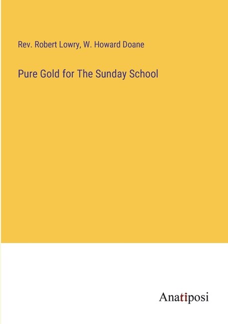 Front cover_Pure Gold for The Sunday School