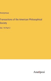 Front cover_Transactions of the American Philosophical Society