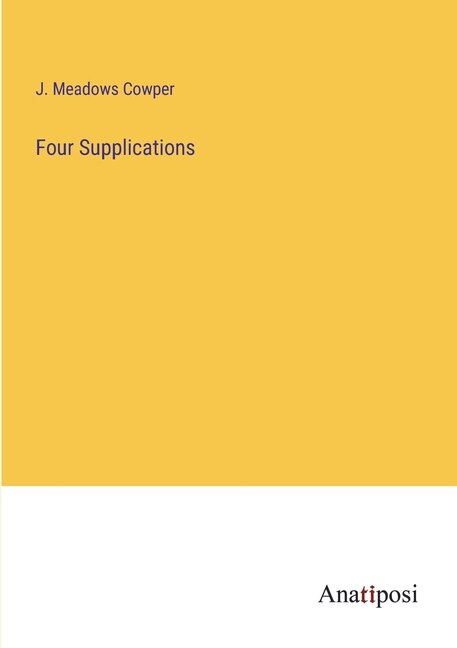 Front cover_Four Supplications