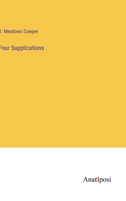 Couverture_Four Supplications