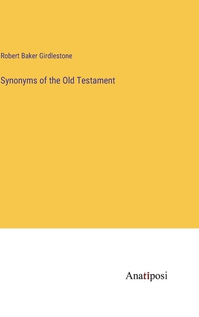 Front cover_Synonyms of the Old Testament