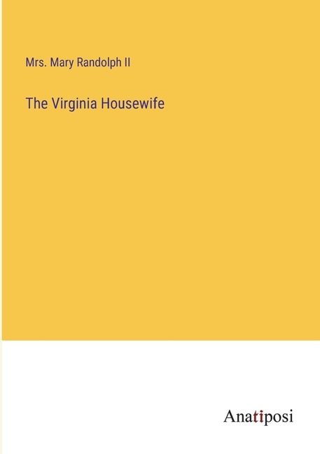 Front cover_The Virginia Housewife