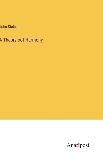 Front cover_A Theory oof Harmony