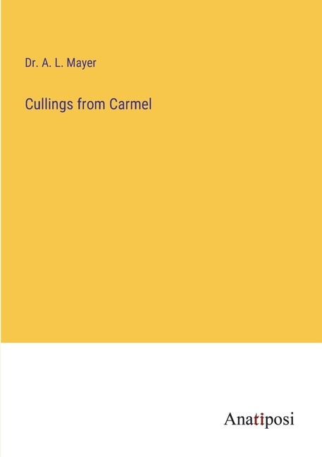 Front cover_Cullings from Carmel