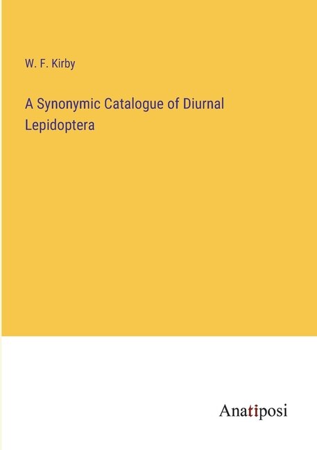 Front cover_A Synonymic Catalogue of Diurnal Lepidoptera