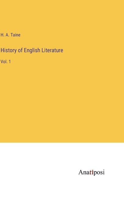 Front cover_History of English Literature