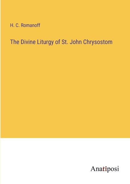 Front cover_The Divine Liturgy of St. John Chrysostom