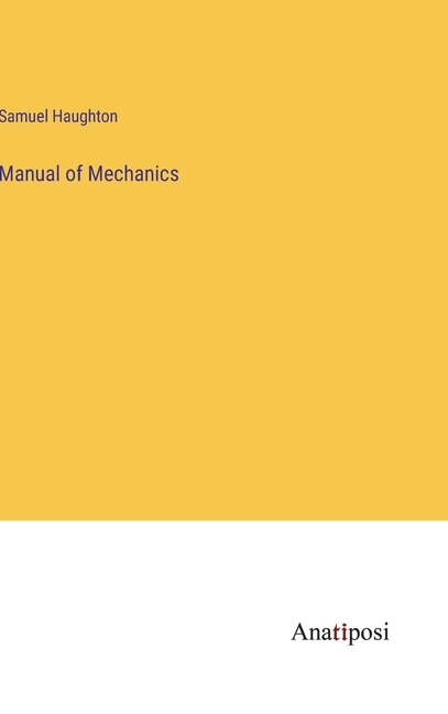 Front cover_Manual of Mechanics