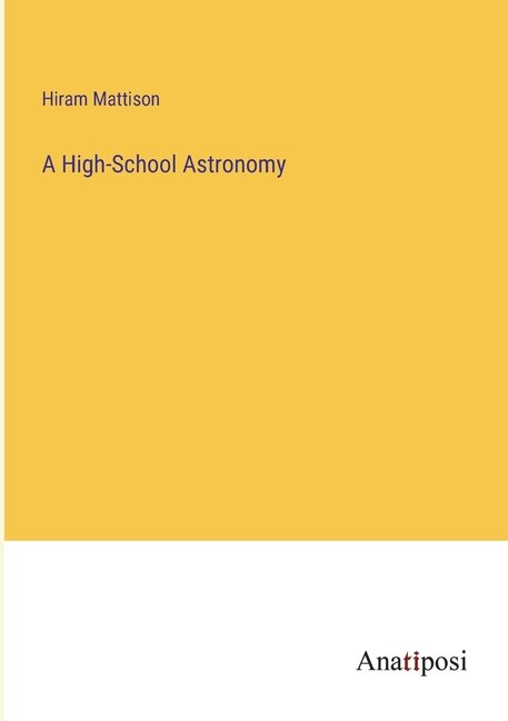 Couverture_A High-School Astronomy