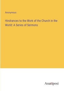 Front cover_Hindrances to the Work of the Church in the World