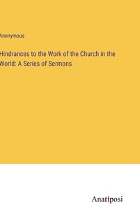 Front cover_Hindrances to the Work of the Church in the World