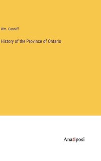 Couverture_History of the Province of Ontario