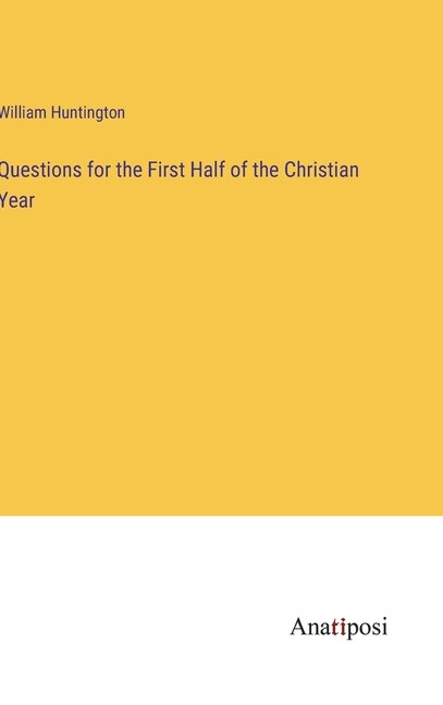 Couverture_Questions for the First Half of the Christian Year