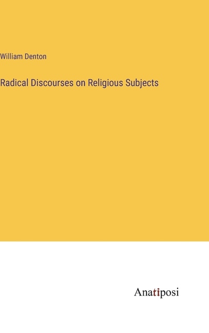 Couverture_Radical Discourses on Religious Subjects