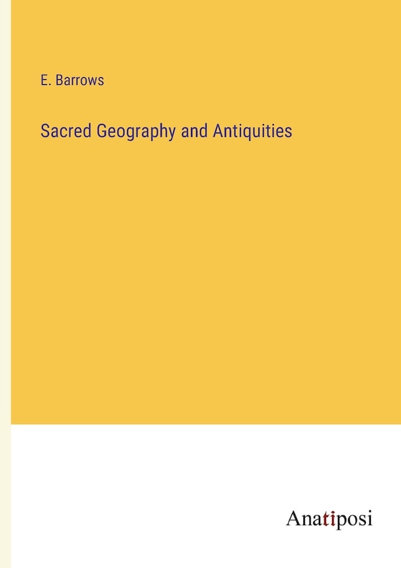 Front cover_Sacred Geography and Antiquities