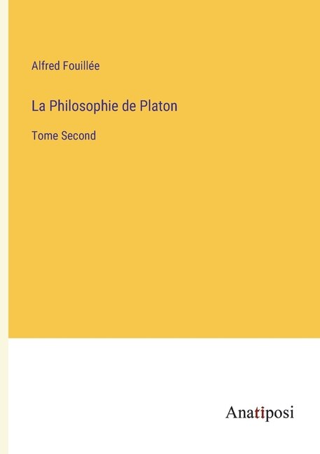Front cover_La Philosophie de Platon