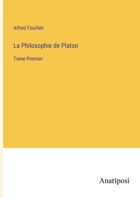 Front cover_La Philosophie de Platon