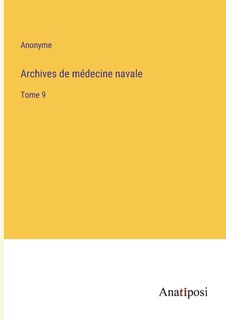 Couverture_Archives de m&eacute;decine navale