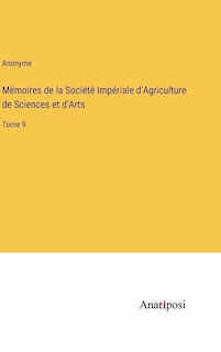 Front cover_Mémoires de la Société Impériale d'Agriculture de Sciences et d'Arts