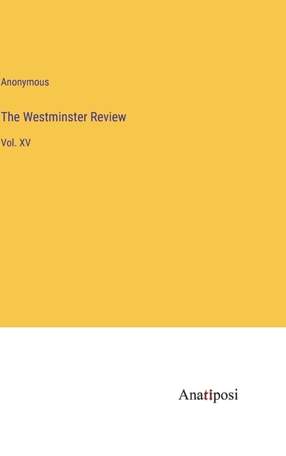 Front cover_The Westminster Review