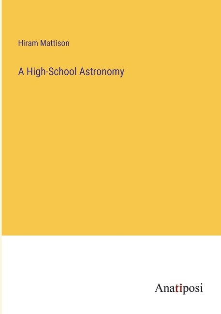 Couverture_A High-School Astronomy