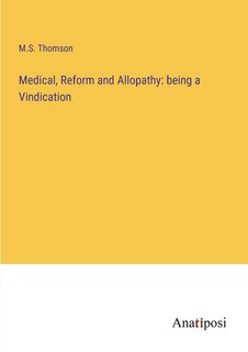 Front cover_Medical, Reform and Allopathy