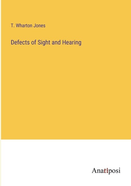 Couverture_Defects of Sight and Hearing