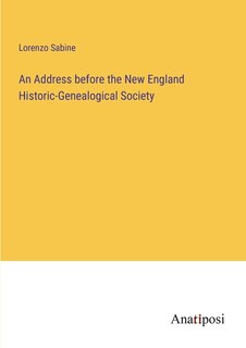 Front cover_An Address before the New England Historic-Genealogical Society