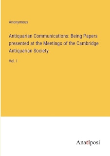 Front cover_Antiquarian Communications