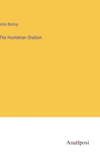 Couverture_The Hunterian Oration