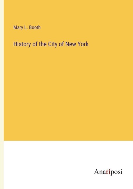 Front cover_History of the City of New York