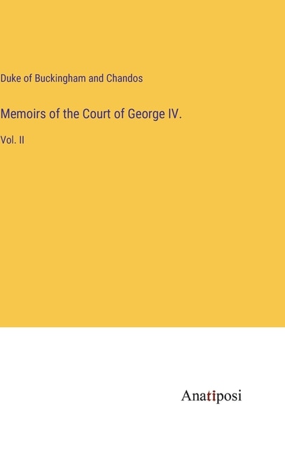 Front cover_Memoirs of the Court of George IV.