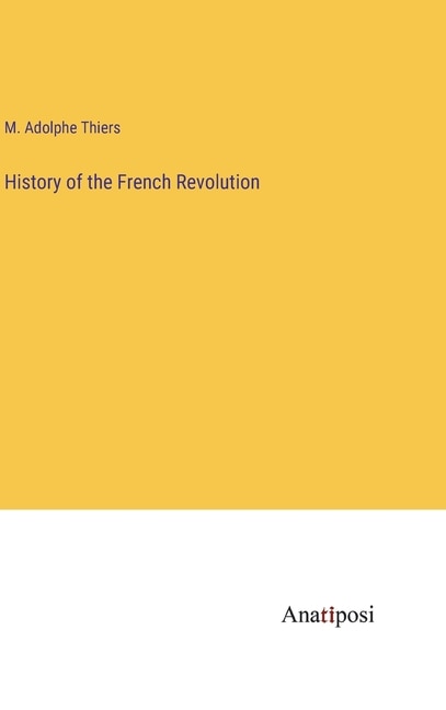 Front cover_History of the French Revolution