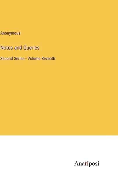 Front cover_Notes and Queries