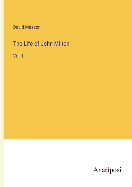 Front cover_The Life of John Milton