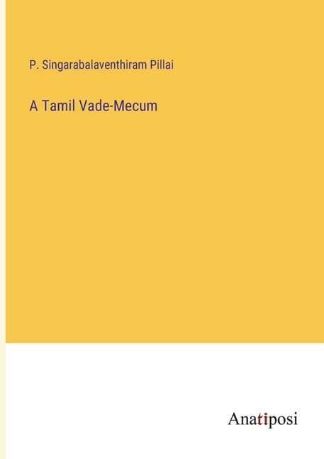 Front cover_A Tamil Vade-Mecum
