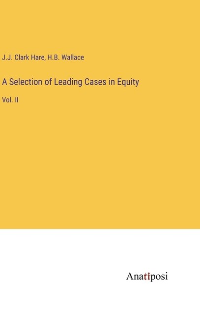Couverture_A Selection of Leading Cases in Equity
