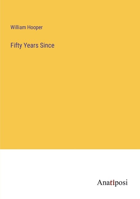 Couverture_Fifty Years Since