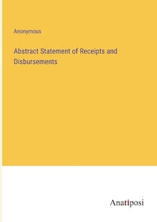 Front cover_Abstract Statement of Receipts and Disbursements