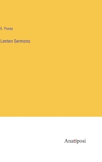 Front cover_Lenten Sermons