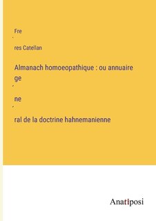 Front cover_Almanach homoeopathique