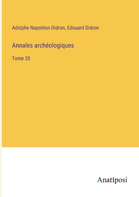 Front cover_Annales archéologiques