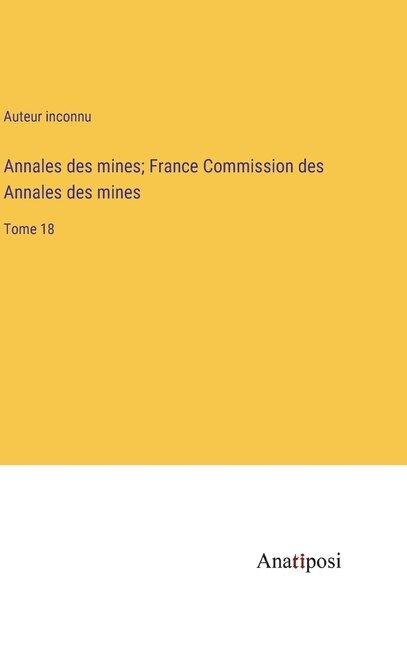 Front cover_Annales des mines; France Commission des Annales des mines
