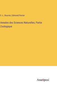 Front cover_Annales des Sciences Naturelles; Partie Zoologique