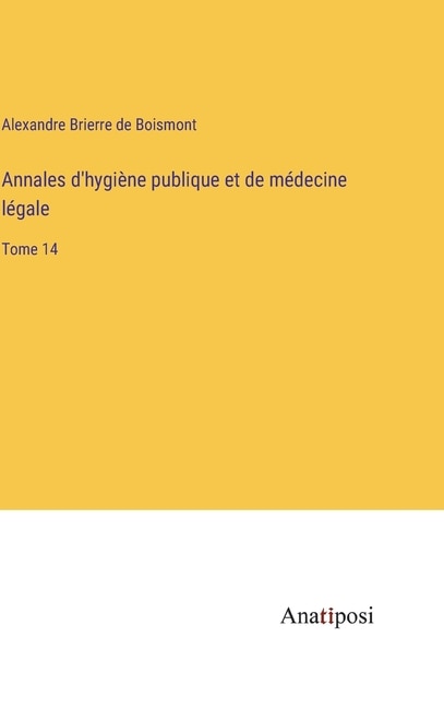 Couverture_Annales d'hygiène publique et de médecine légale