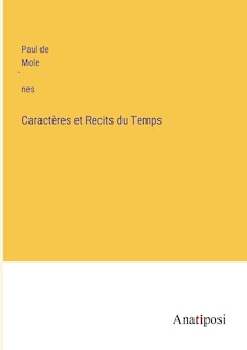 Front cover_Caractères et Recits du Temps