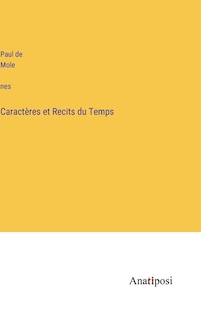 Couverture_Caractères et Recits du Temps