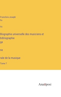 Front cover_Biographie universelle des musiciens et bibliographie génèrale de la musique
